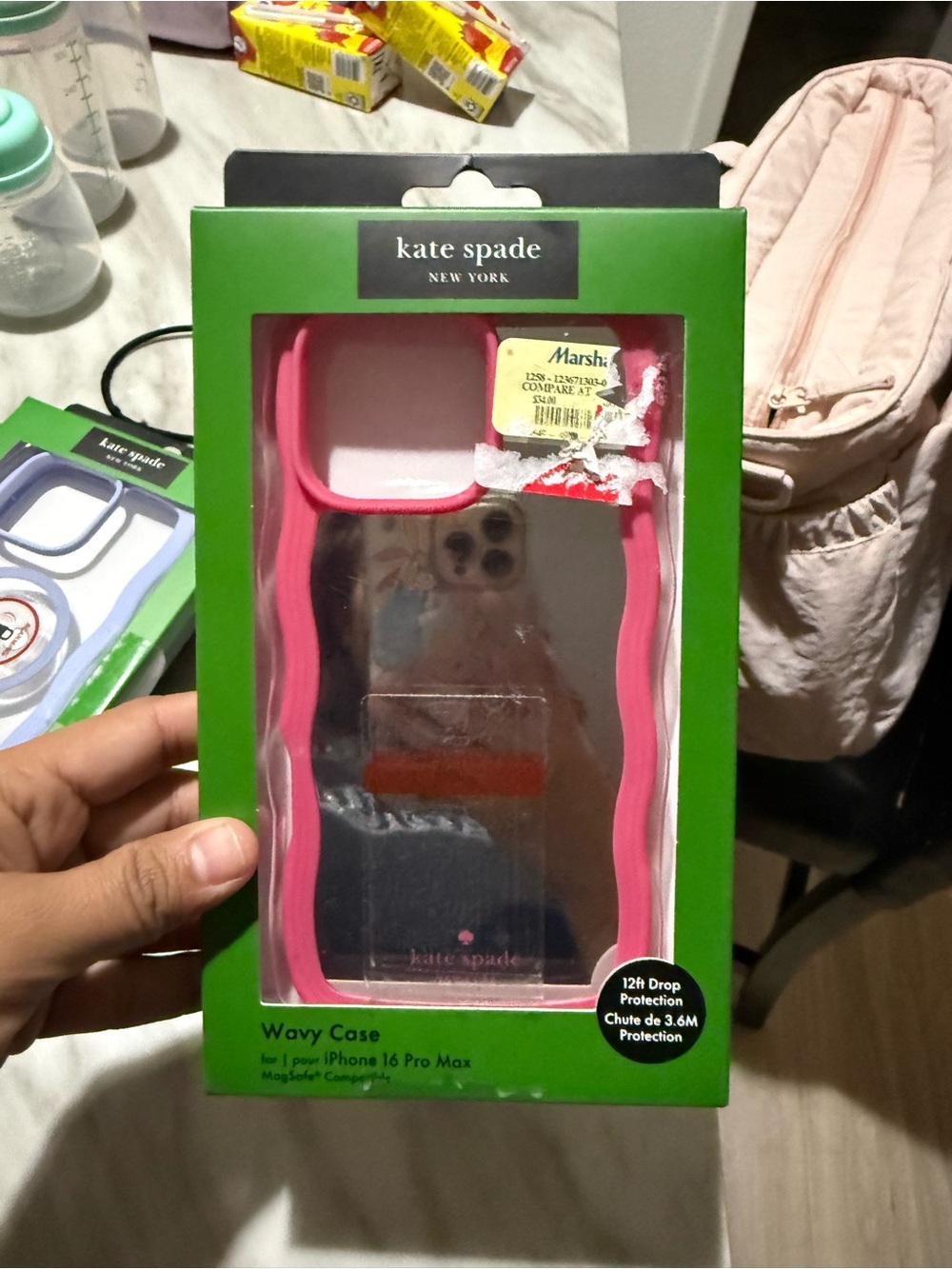 kate spade Pink Wavy iPhone 16 Pro Max Case